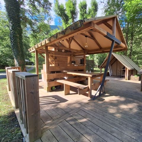 Canvas and wooden tent 4 persons - Poly'tente 4 pers