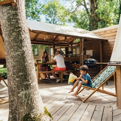 TENTE TOILE ET BOIS 4 personnes - Poly'tente 4 pers