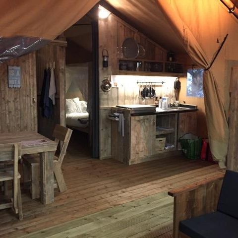 TENDA IN TELA E LEGNO 4 persone - Alloggio WOODY 4 pers