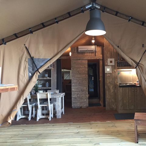 TENDA IN TELA E LEGNO 4 persone - Alloggio WOODY 4 pers