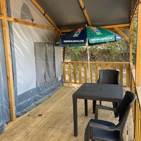 Tente en toile et en bois 6 personnes - Lodgetent, type LG+