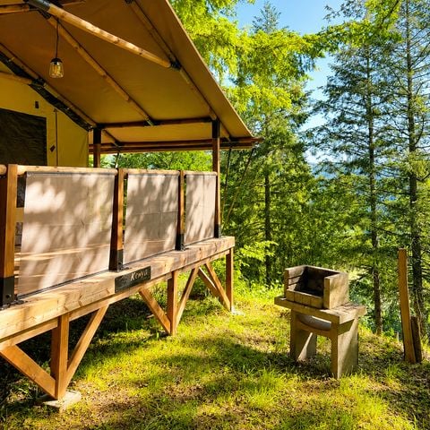 Tent 5 personen - Tent KENYA Comfort 34 m² (2 slaapkamers, 5 personen) zonder sanitair, voor 2 tot 5 personen