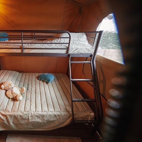 Tent 5 personen - Tent KENYA Comfort 34 m² (2 slaapkamers, 5 personen) zonder sanitair, voor 2 tot 5 personen