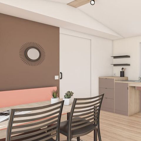 Mobilhome 4 personnes - Mobil Home PMR Premium 35m² - Climatisé (2ch 4pers)