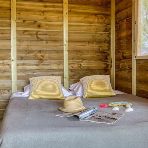 Tente en toile et en bois 4 personnes - Lodge Confort 2 chambres