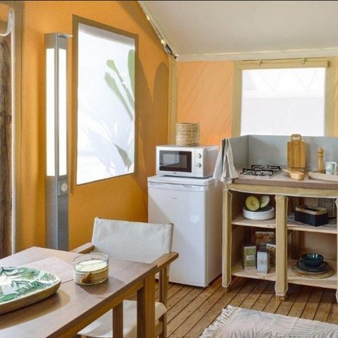 TENTE 4 personnes - TENTE LODGE JUNGLE (2023) 25 M² SANS SANITAIRE 4 PERS