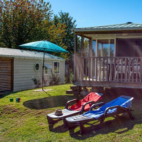 Mobilheim 4 Personen - MOBILHEIM OHARA, ATEMBERAUBENDE AUSSICHT AUF DEN POOL UND DAS TAL