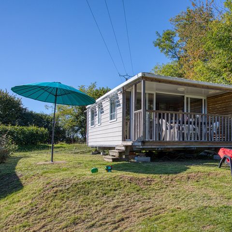 BUNGALOW 4 personnes - MOBILE-HOME OHARA, VUE IMPRENABLE SUR LA PISCINE ET LA VALLEE
