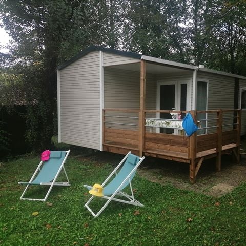 Mobilheim 4 Personen - LODGE, 2 ZIMMER, FERNSEHER, GESCHIRRSPÜLMASCHINE (NEU 2024)