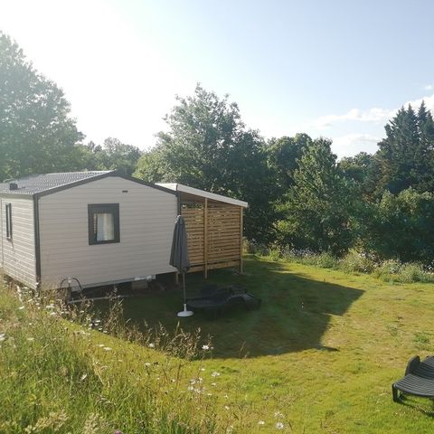 MOBILHOME 5 personas - NUEVO EN 2023: VENEZIA + AIRE ACONDICIONADO, LAVAVAJILLAS, PLANCHA. 200M LA PARCELA