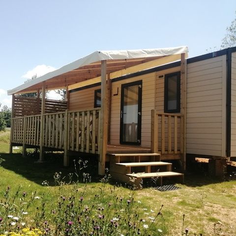 BUNGALOW 6 personnes - MODULO 3 CH, TV, CLIM, LAVE-VAISSELLE, PL (NOUVEAUTE 2024)