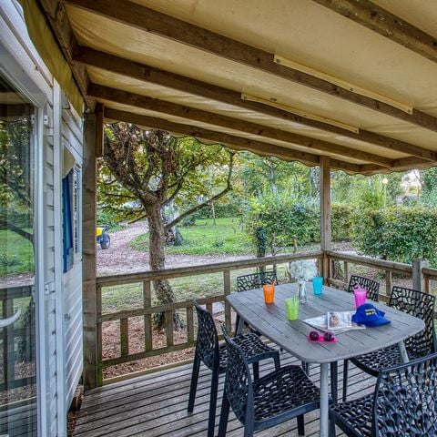 Mobile home 6 persons - MOBIL HOME BERMUDES PLUS (3 bedrooms, TV, dishwasher)