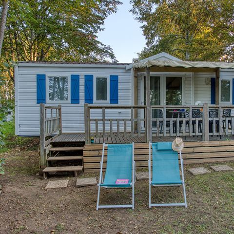 Mobilheim 6 Personen - MOBILHEIM BERMUDES PLUS (3 Schlafzimmer, TV, Geschirrspüler)