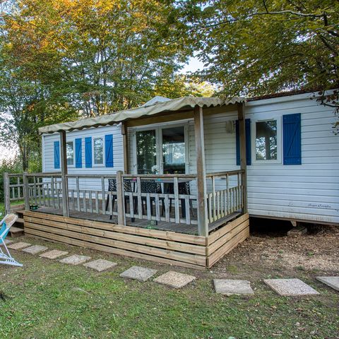 Mobilheim 6 personen - MOBILHEIM BERMUDES PLUS (3 Schlafzimmer, TV, Geschirrspüler)