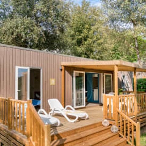 Mobile home 6 persons - Cottage Perigord 6p 3ch clim Premium