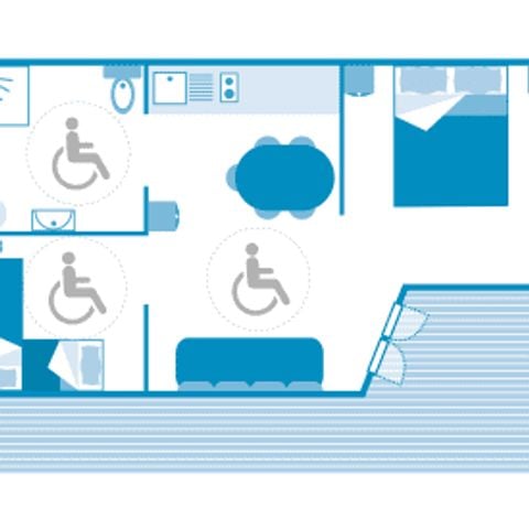 CHALET 5 personnes - Chalet Topaze PMR 4/5p 2ch ***