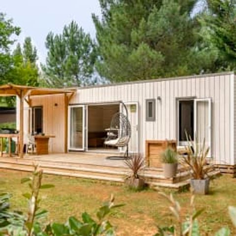 Stacaravan 4 personen - Huisje KEYWEST 4P 2bed 2bad airco Premium