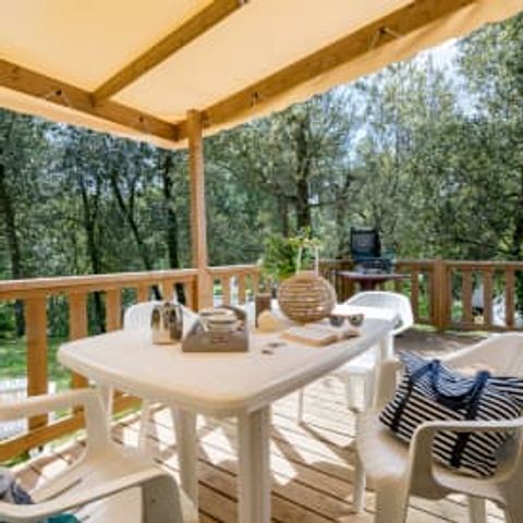 Mobile home 5 persons - Cottage Ellione 4/5p 2ch air-conditioned ***