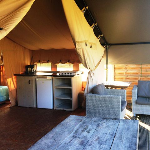 Canvas and wooden tent 4 persons - Safari Tent 35m