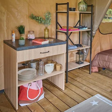 LODGE 5 people - BALI canvas lodge - 32 m² - without sanitary facilities