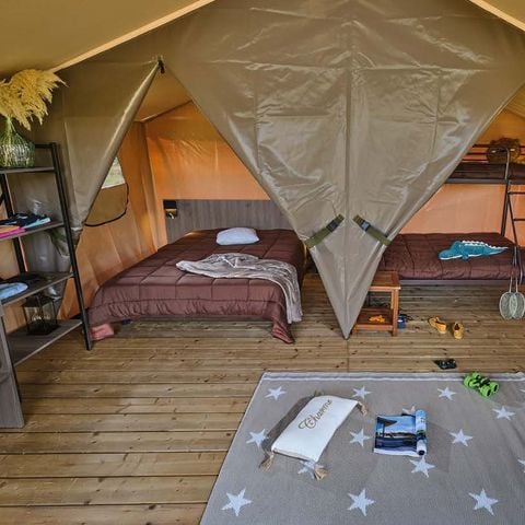 Lodge 5 personen - Zelt-Lodge BALI - 32 m² - ohne Sanitäranlagen