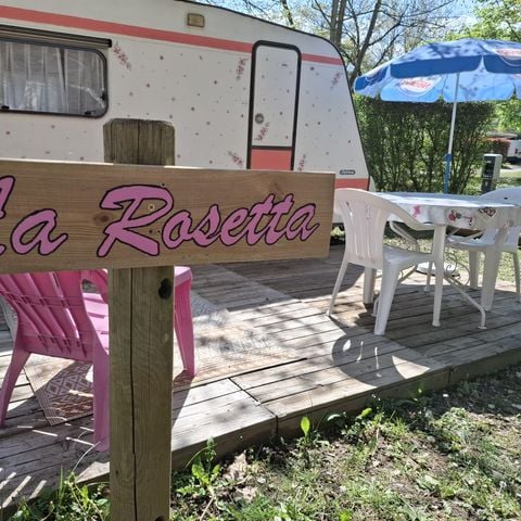 Caravan 2 personen - "Rosetta" of "Violetta" – Zonder sanitair