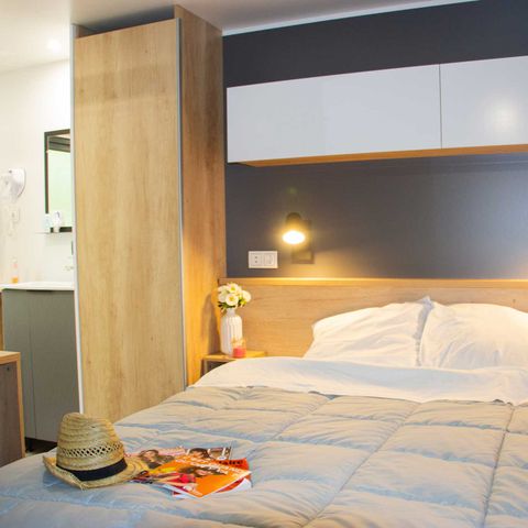 Stacaravan 5 personen - Stacaravan Privilège met 2 slaapkamers en airconditioning
