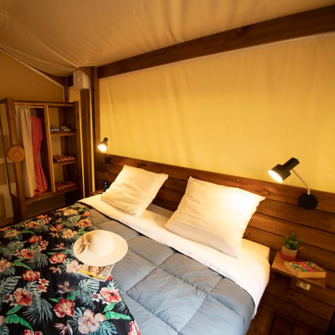 Lodge 5 personen - Eco-Lodge tent met 2 slaapkamers