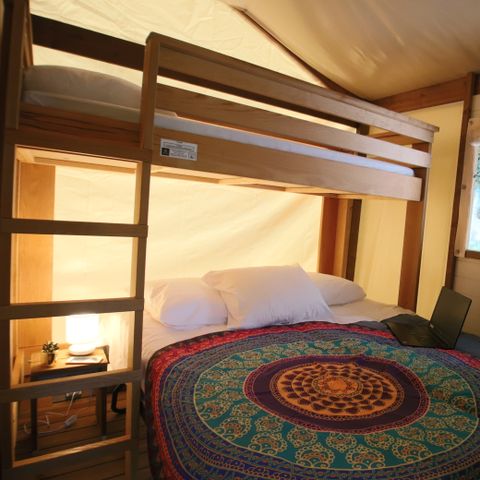 Lodge 5 personen - Eco-Lodge tent met 2 slaapkamers