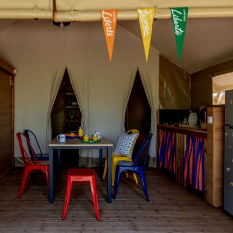 Lodge 4 persons - Lodge 2bed 4 pers. with electricity
