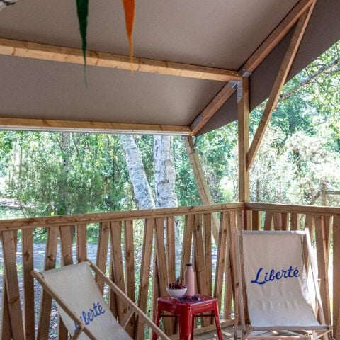 LODGE 4 personen - Lodge 2bed 4 pers. met elektriciteit