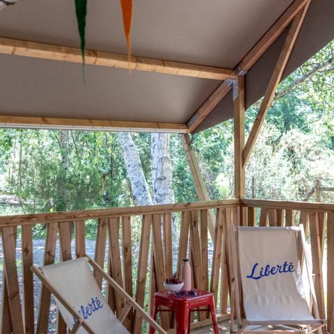 Tienda de lona y madera 4 personas - Albergue 2ch