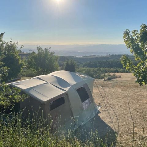 Kampeerplaats - Kampeerplaats inclusief 2 personen + tent of caravan + 1 voertuig of camper (exclusief elektriciteit en toeristenbelasting)