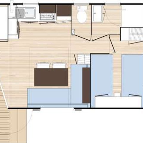 Mobilheim 4 personen - Familiär Classic 4pers 2 Ch