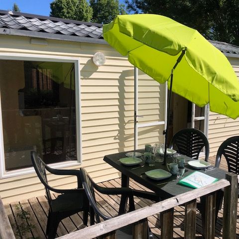 Stacaravan 4 personen - Stacaravan SUNROLLER : 2 Slaapkamers - Terras 4 pers