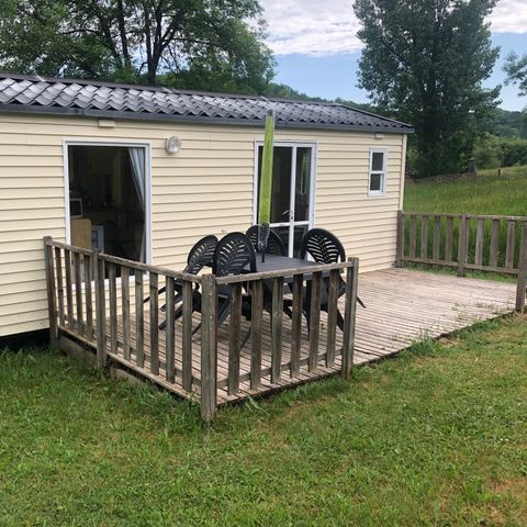 Stacaravan 4 personen - Stacaravan SUNROLLER : 2 Slaapkamers - Terras 4 pers