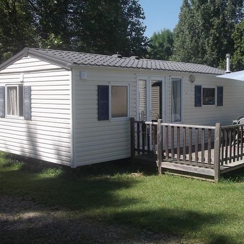 Mobilheim 5 personen - Mobilheim BLUE-BIRD: 2 Schlafzimmer - 2 Erwachsene + 3 Kinder - Großer Kühlschrank - Terrasse 2/5 Pers.
