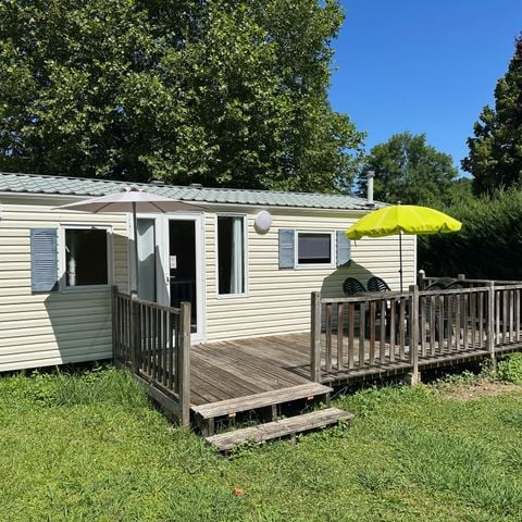 Mobilheim 5 Personen - Mobilheim BLUE-BIRD: 2 Schlafzimmer - 2 Erwachsene + 3 Kinder - Großer Kühlschrank - Terrasse 2/5 Pers.