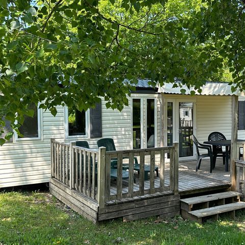 Mobilheim 4 personen - Mobilheim COTTAGE : 1 Suite + 1 Schlafzimmer - Kamin - TV - Großer Kühlschrank - 4 pers.