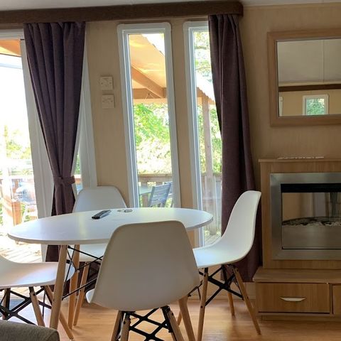 Mobile home 4 persons - Mobil-Home COTTAGE : 1 Suite + 1 Bedroom - Fireplace - TV - Large Fridge - 4 pers