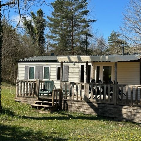 Mobile home 4 persons - Mobil-Home COTTAGE : 1 Suite + 1 Bedroom - Fireplace - TV - Large Fridge - 4 pers