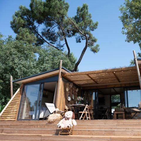 Chalet 4 persons - Chalet premium 2 chambres 2 salles de bains face a l'etang 1/4 pers