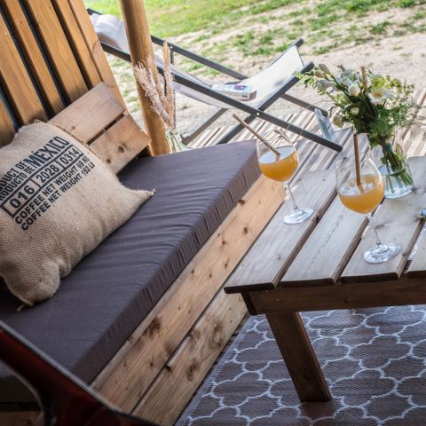 CHALET 4 personas - Chalet premium 2 chambres 2 salles de bains face a l'etang 1/4 pers