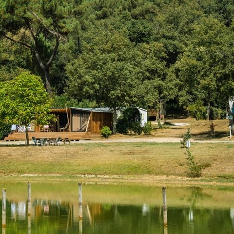Chalet 4 persons - Chalet premium 2 chambres 2 salles de bains face a l'etang 1/4 pers