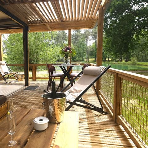 Chalet 5 personen - Chalet Premium met dubbele ligging aan de vijver 1/5 pers