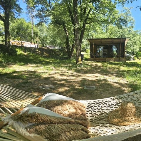 Chalet 2 persons - Chalet premium Duo overlooking the pond 1/2 pers