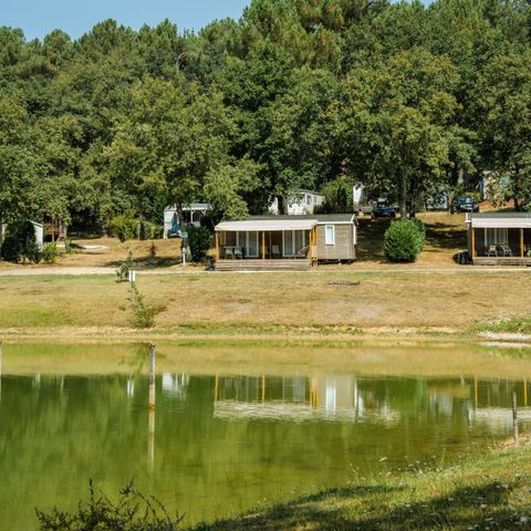 MOBILHOME 4 personas - Premium casa móvil frente al estanque 1/4 pers