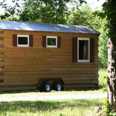 Hébergement 4 personnes - Roulotte Standard 20m² (1 chambre) sans sanitaires