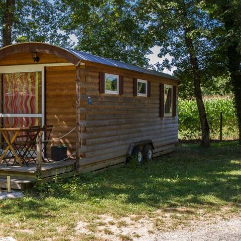 Hébergement 4 personnes - Roulotte Standard 20m² (1 chambre) sans sanitaires