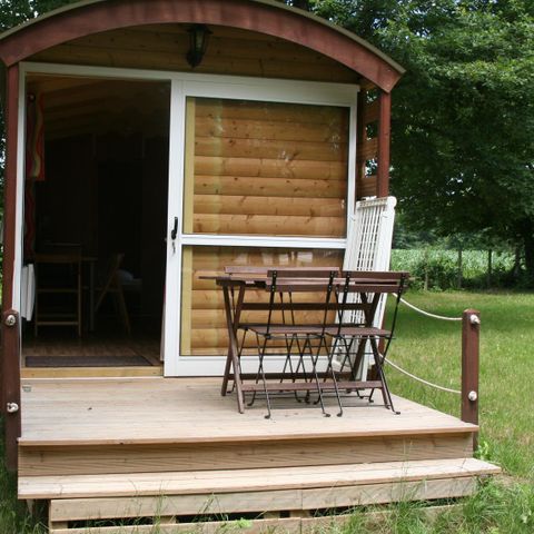 Hébergement 4 personnes - Roulotte Standard 20m² (1 chambre) sans sanitaires